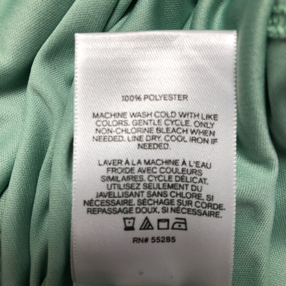 Express Spring Floral Layered Green Flowy Dress L - Picture 3 of 7